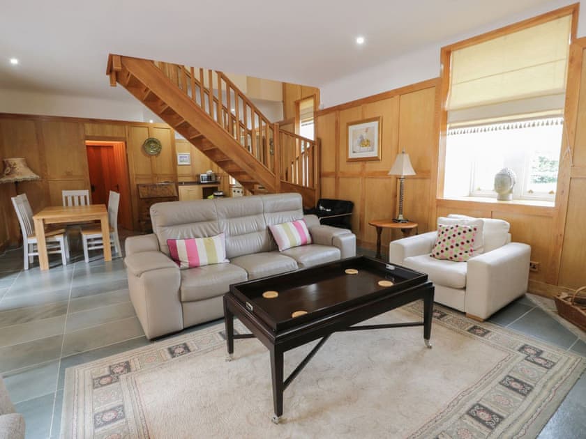 Open plan living space | Stables - Cloncaird Castle, Kirkmichael, near Ayr