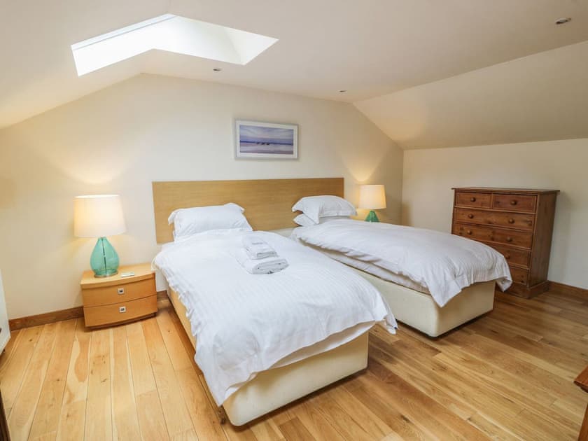 Twin bedroom | Stables - Cloncaird Castle, Kirkmichael, near Ayr
