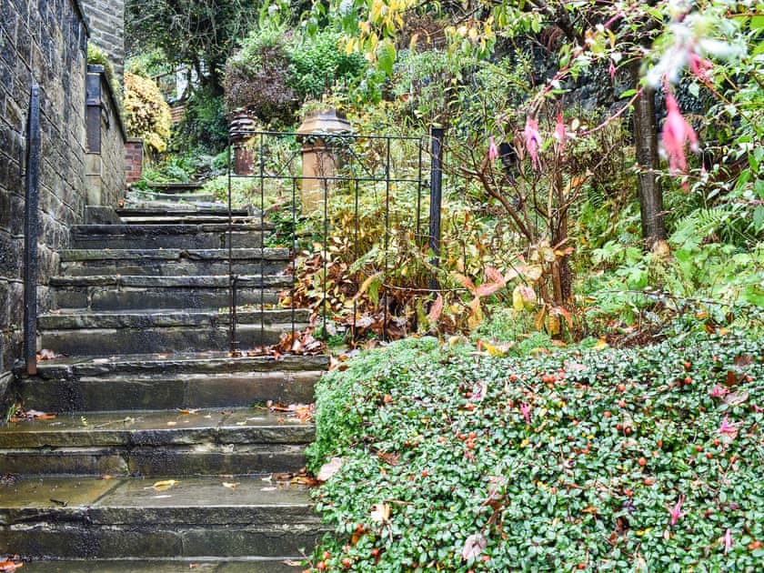 Showing access steps to the cottage  | Beeton Cottage Todmorden, Todmorden, Near Hebden Bridge