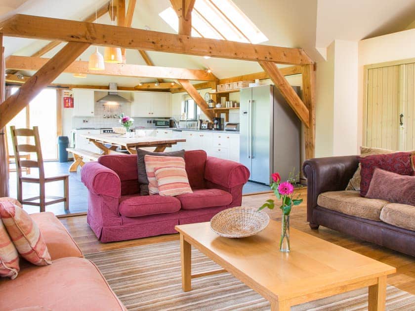 Open plan living space | Corner Cottage - Carswell Cottages, Holbeton
