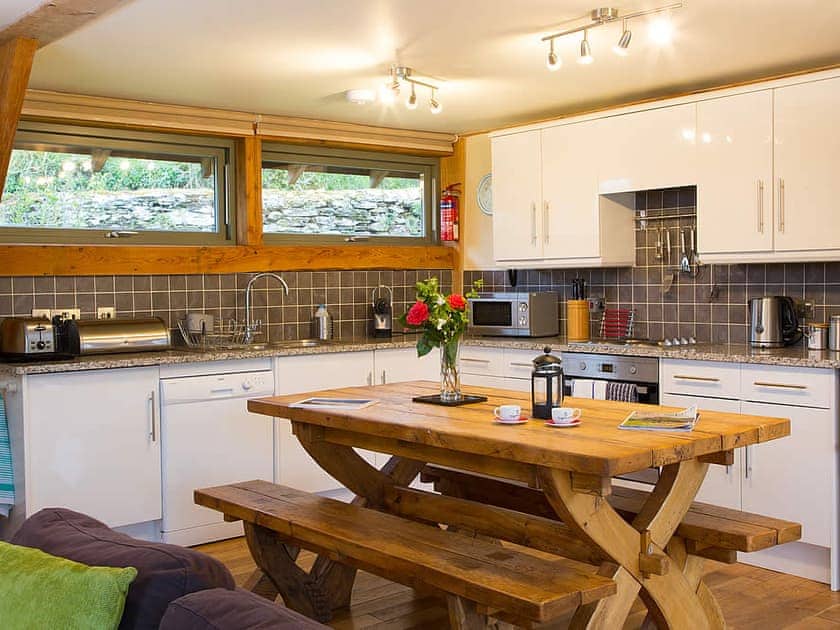 Open plan living space | The Lodge - Carswell Cottages, Holbeton
