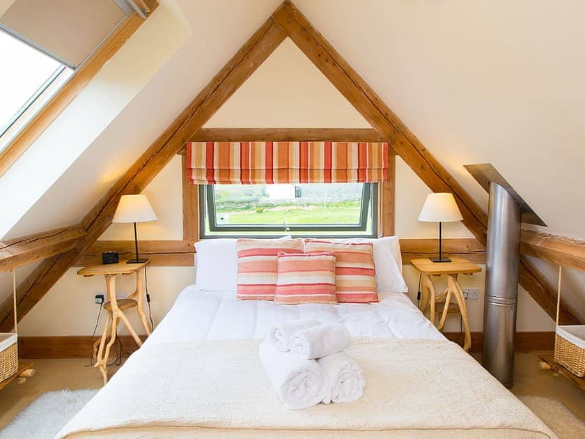 Double bedroom | The Lodge - Carswell Cottages, Holbeton