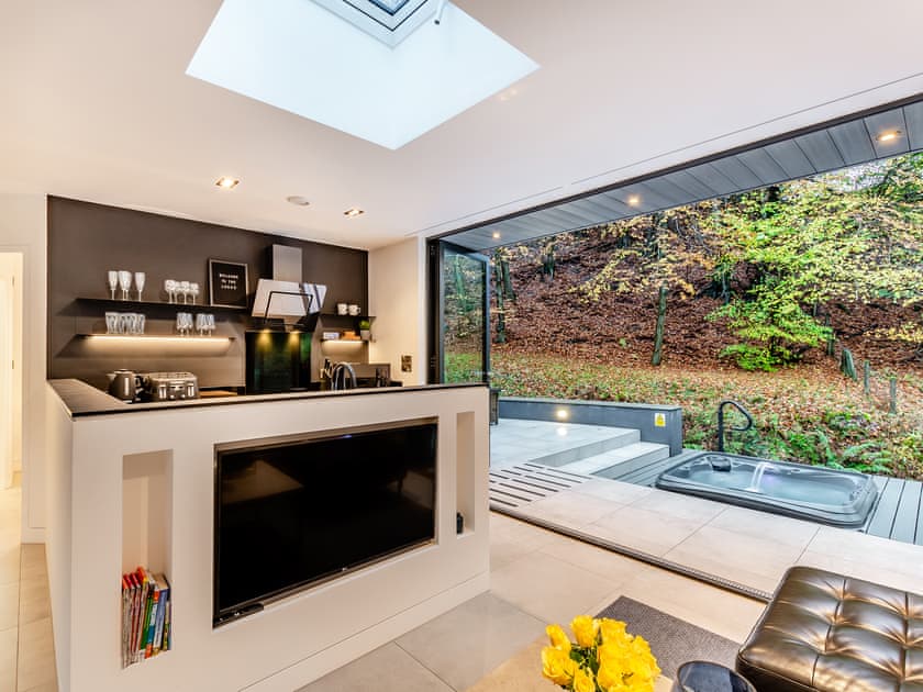 Open plan living space | The Pump House Lodge, Elslack