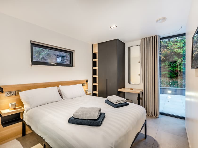 Double bedroom | The Pump House Lodge, Elslack