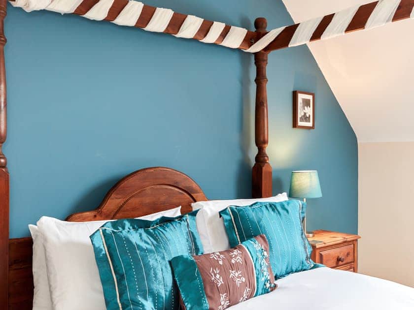 Four Poster bedroom | Willow Barn - Nether Burrows Farm, Kirk Langley, near Ashbourne
