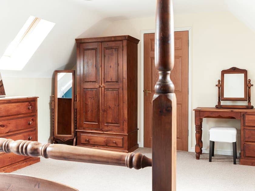 Four Poster bedroom | Willow Barn - Nether Burrows Farm, Kirk Langley, near Ashbourne