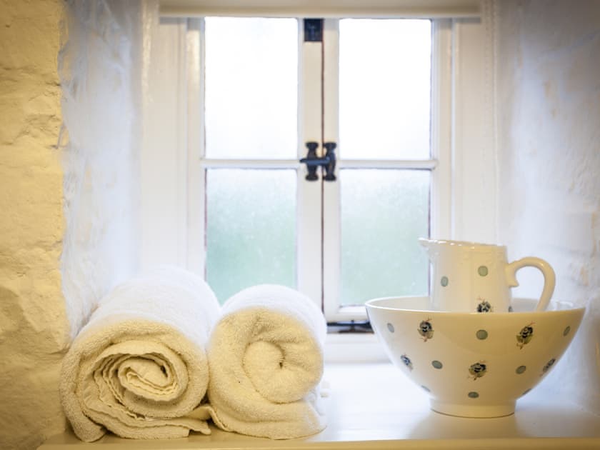 Bathroom | Thatched Cottage - Treberfedd Farm, Lampeter, near Aberaeron