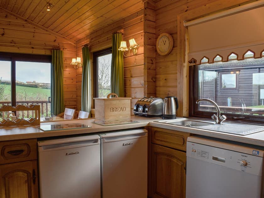 Kitchen area | Jasmine Lodge, Woolsery, near Hartland