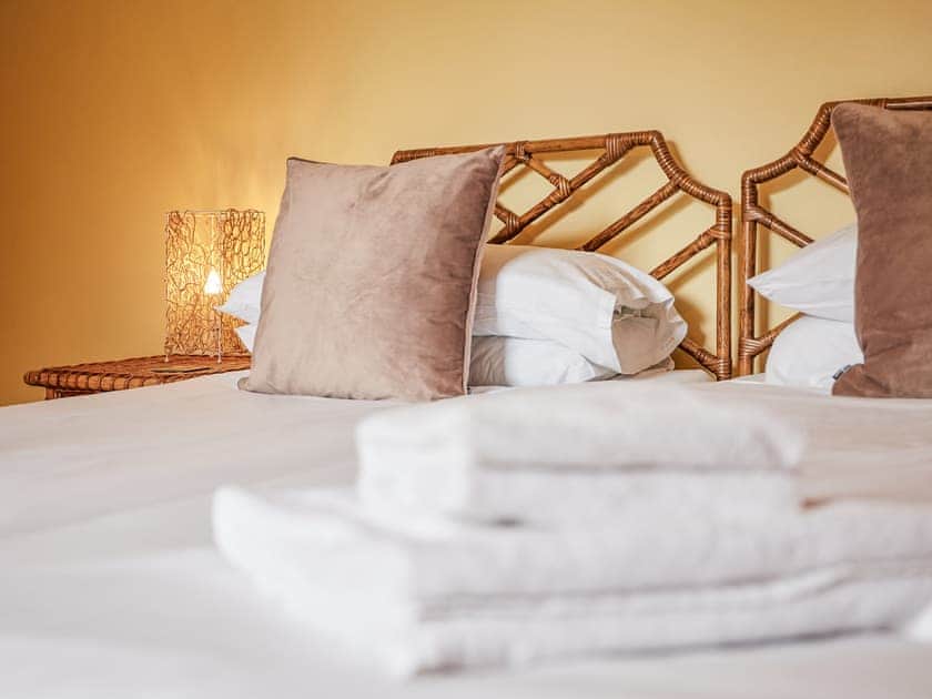 Double bedroom | The Farmhouse - Nether Burrows Farm, Kirk Langley, near Derby