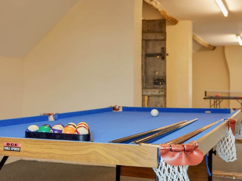 Games room | The Farmhouse - Nether Burrows Farm, Kirk Langley, near Derby