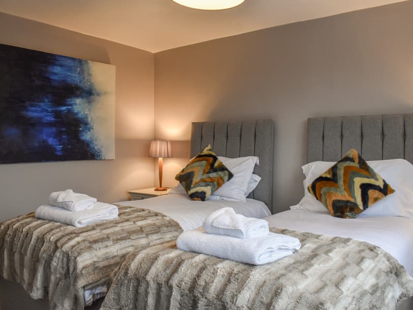 Twin bedroom | Woodman House, Sleights, near Whitby