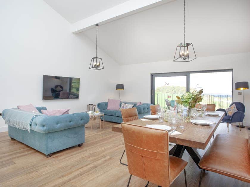 Open plan living space | Primrose - Bincombe Country Cottages, Over Stowey, near Bridgwater
