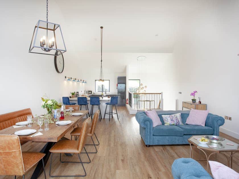 Open plan living space | Primrose - Bincombe Country Cottages, Over Stowey, near Bridgwater