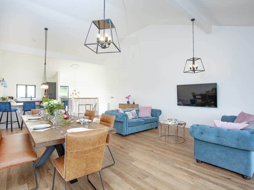 Open plan living space | Primrose - Bincombe Country Cottages, Over Stowey, near Bridgwater