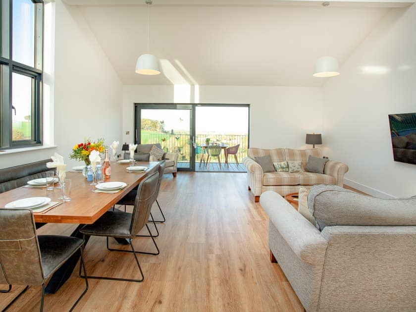 Open plan living space | Bluebell - Bincombe Country Cottages, Over Stowey, near Bridgwater