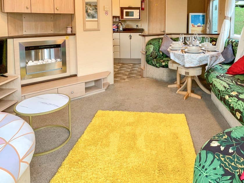 Open plan living space | Retro Retreat, Paignton