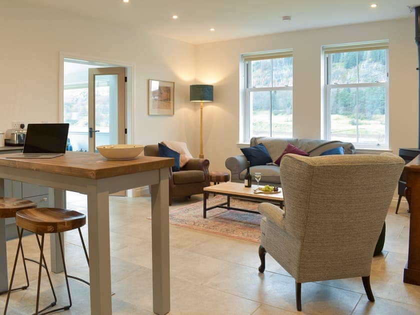 Open plan living space | Tweedford Cottage - Drumelzier Place Farm, Drumelzier, near Peebles