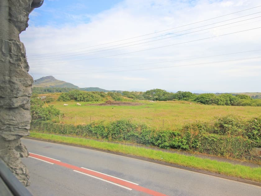 The view from Double bedrooms | Shooting Star Cottage, Pentrefelin, near Criccieth