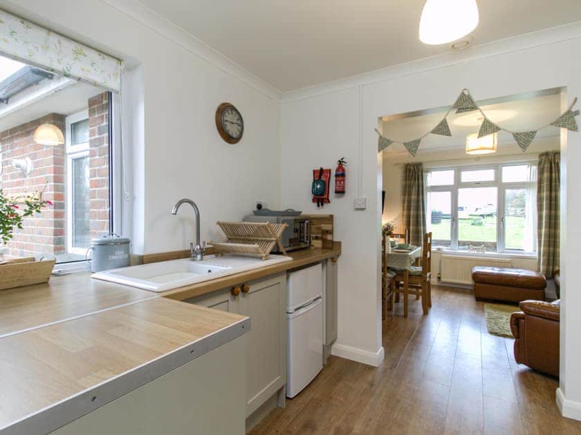 Kitchen area | Queen Bower Farm Lodge, Alverstone, near Sandown