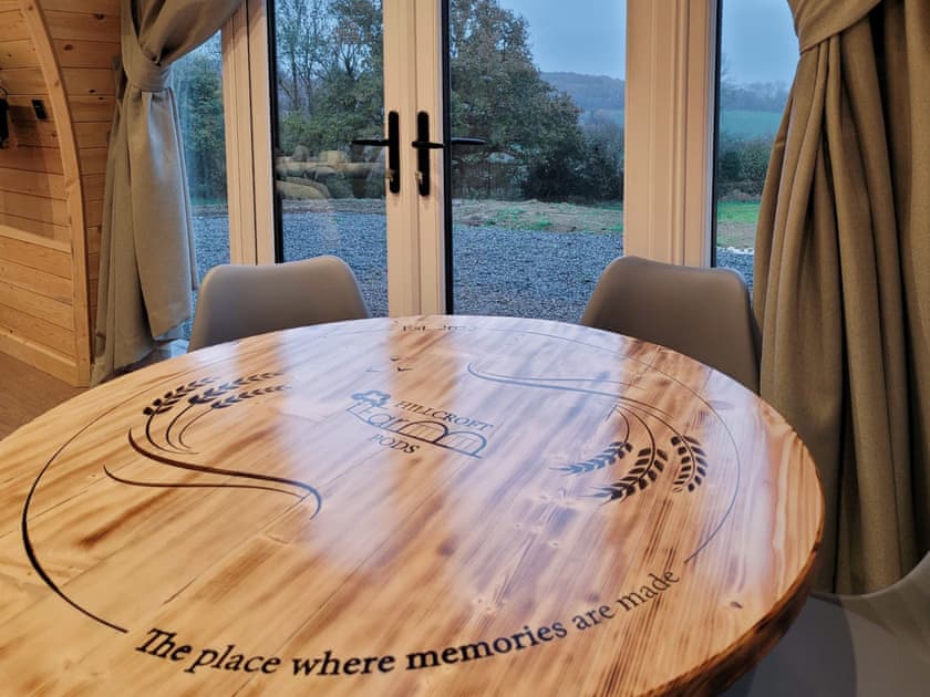 Dining Area | Lakeview Lodge - Hillcroft Farm Pods, Crowhurst