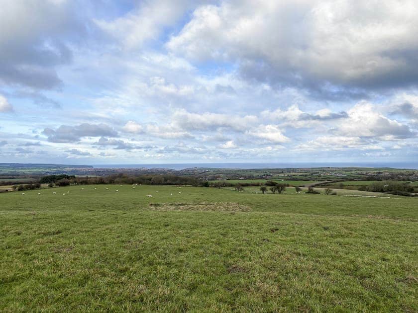 View from the top field  | Cart Shed - Fern Farm, Fylingdales, near Whitby