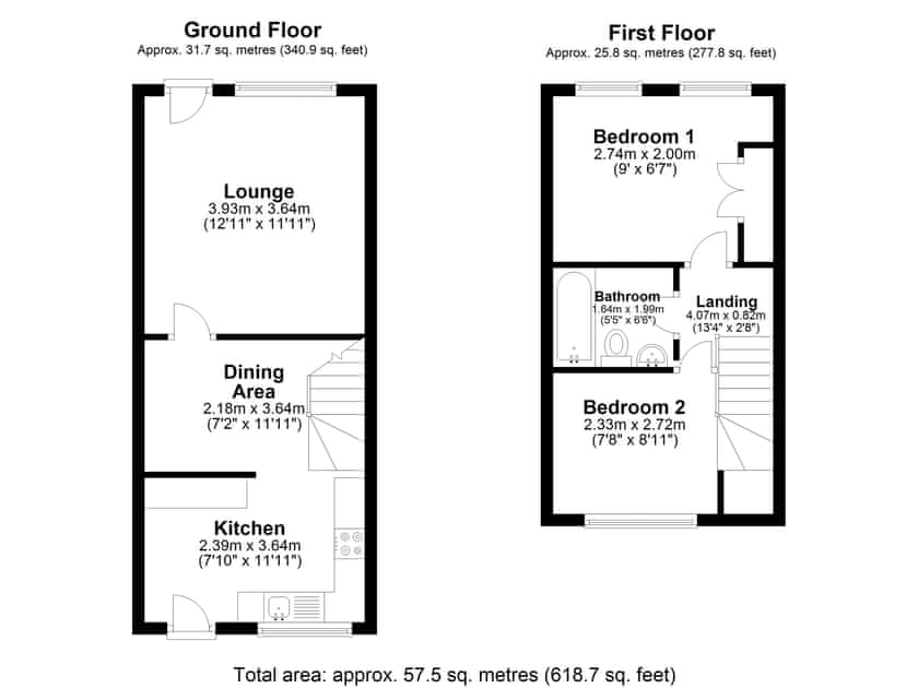 Floor plan | April Cottage, East Rudham, Near King’s Lynn