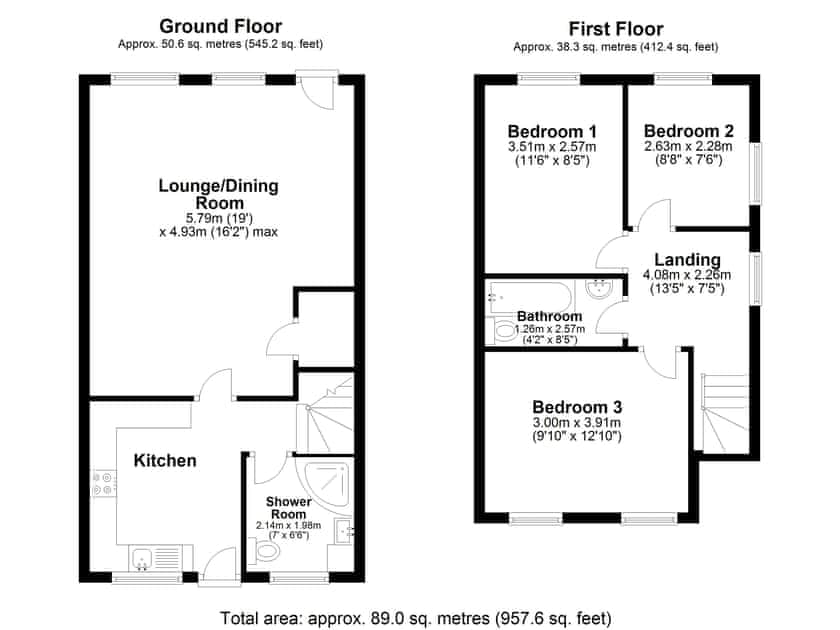 Floor plan | Valley View Cottage, Stiffkey