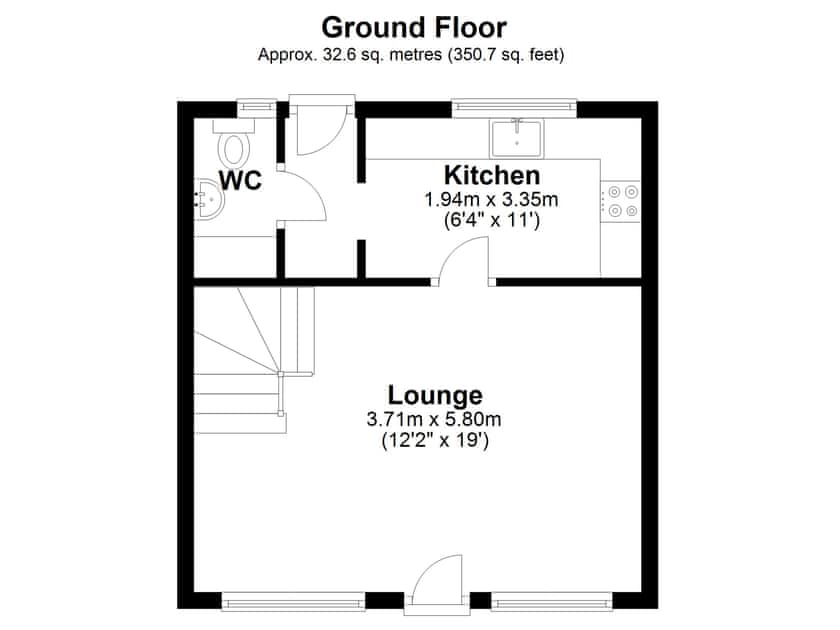 Floor plan | Rose Cottage, Burnham Thorpe