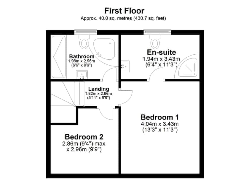 Floor plan | Rose Cottage, Burnham Thorpe