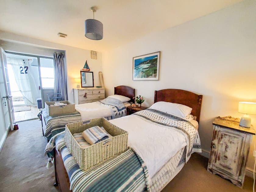 Twin bedroom | Chalky Blue, Ilfracombe