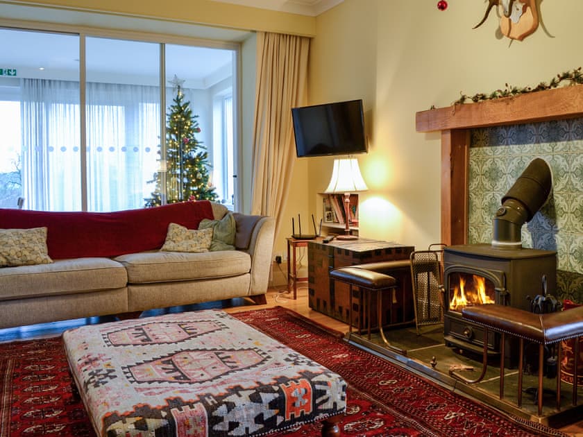 Living room | Milton of Drimmie - Milton of Drimmie Farmhouse - Milton Of Drimmie, Bridge of Cally, near Blairgowrie