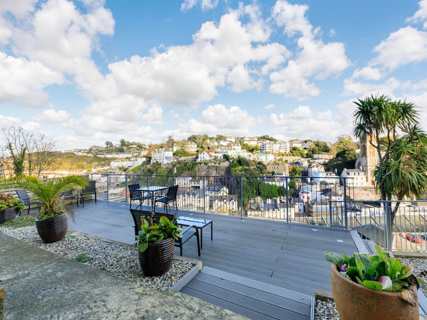 Outdoor area | Ockendon House Apartment A, Torquay