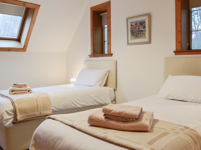 Twin bedroom | The Stable - Ardblair Castle Cottages, Blairgowrie