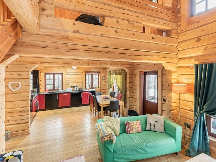 Living area | Ty Ceirios - Dwr Y Felin Log Cabins, Carno