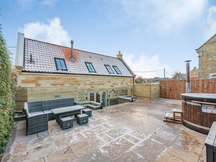 Patio | Forge Cottage, Scaling Dam, near Whitby
