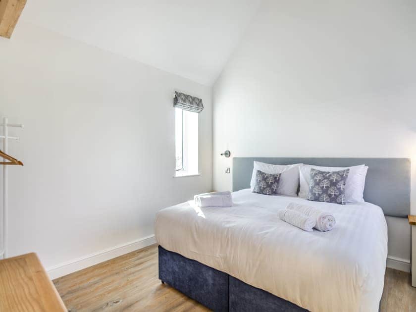 Double bedroom | The Cowshed - Little Corkhill Farm Holidays, Newark