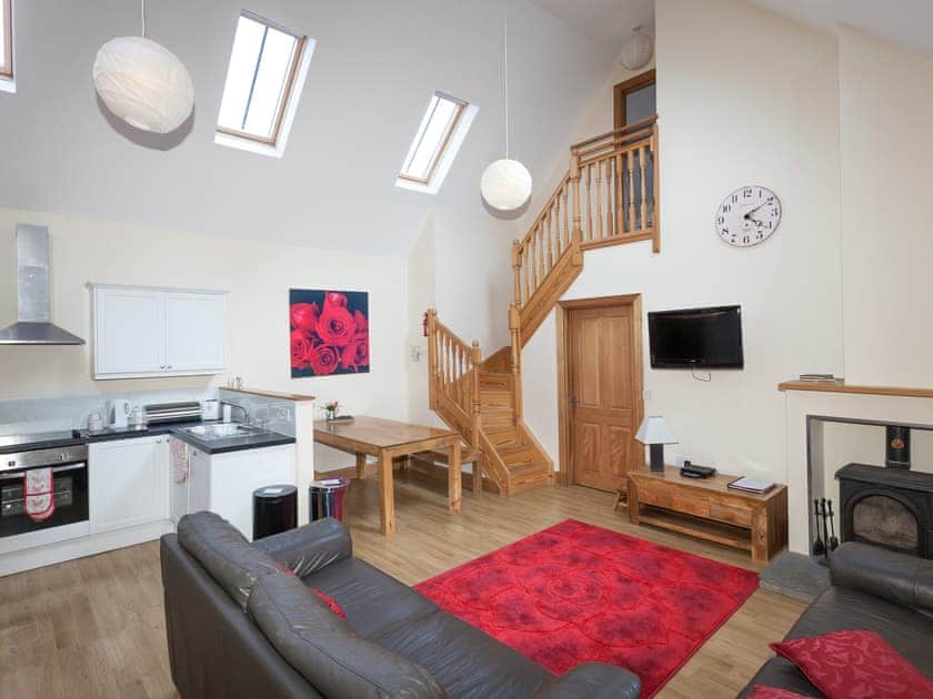 Open plan living space | Rose Cottage - Williamscraig Holiday Cottages, Linlithgow