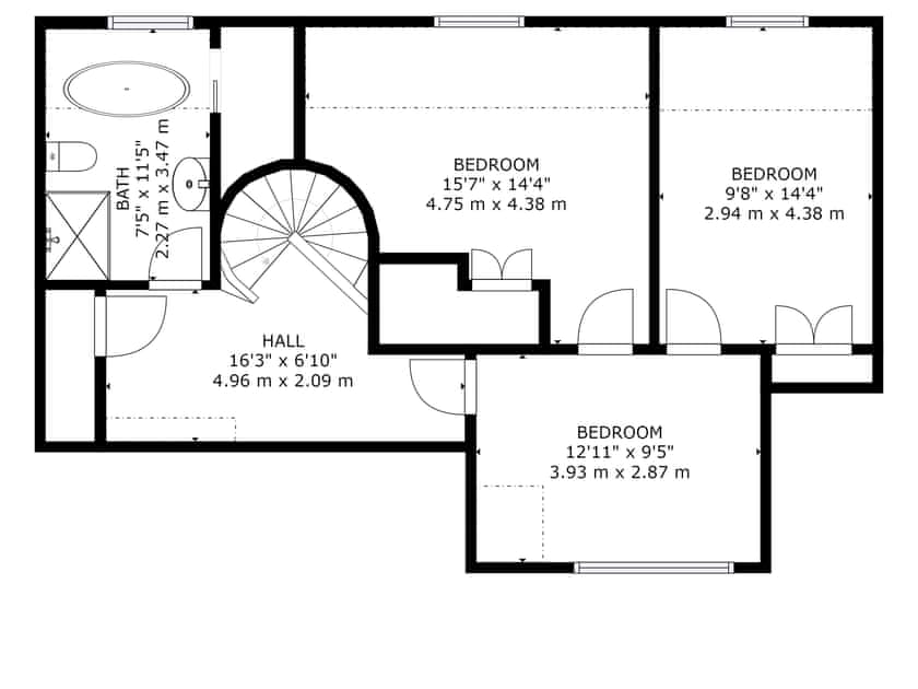 Floor plan | Y Dorlan, Llangoedmor near Cardigan