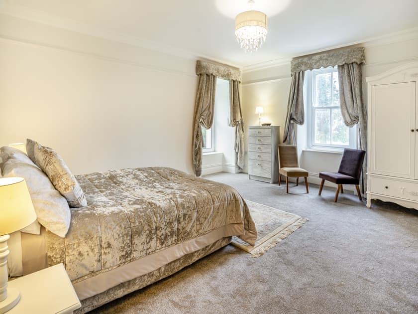 Double bedroom | Brynog Mansion Apartment, Lampeter
