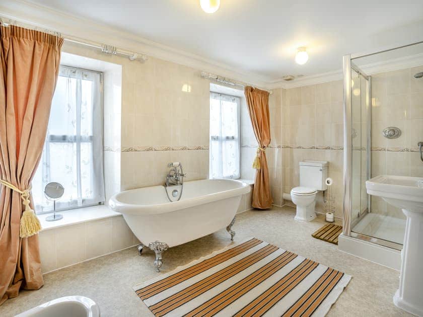Bathroom | Brynog Mansion Apartment, Lampeter