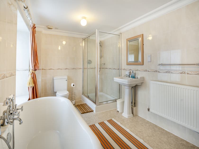 Bathroom | Brynog Mansion Apartment, Lampeter