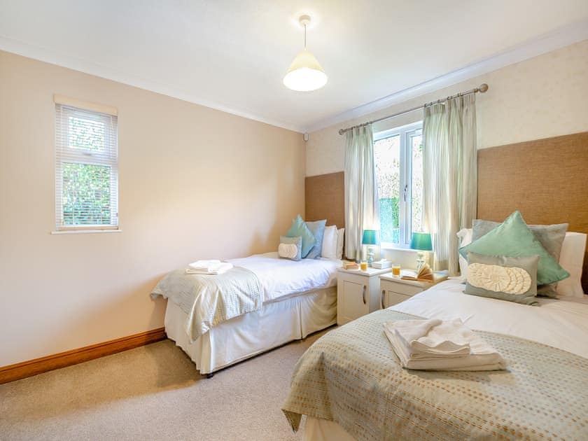 Twin bedroom | Glanrafon Lodge, Glanrafon Uchaf