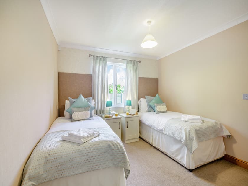 Twin bedroom | Glanrafon Lodge, Glanrafon Uchaf