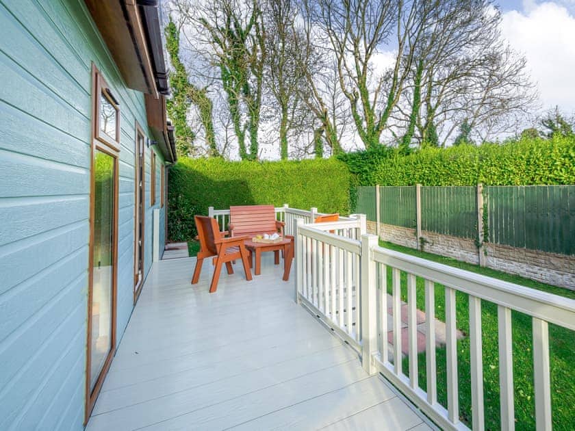 Outdoor area | Glanrafon Lodge, Glanrafon Uchaf