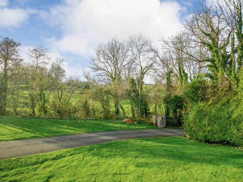 Outdoor area | Glanrafon Lodge, Glanrafon Uchaf