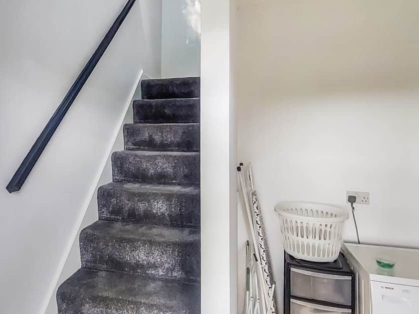 Stairs to bedroom and ensuite from utility room | Cowar Bothy, Dalbeattie