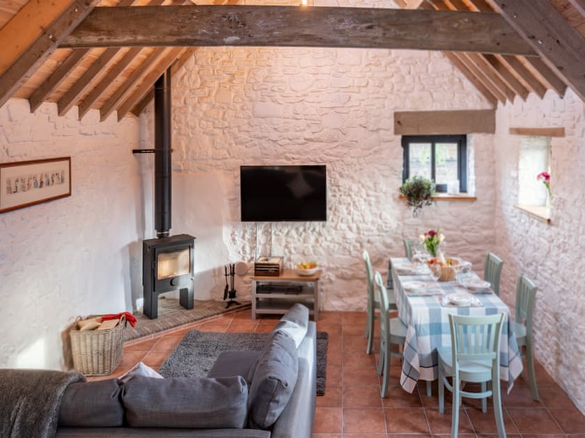 Open plan living space | Russet - Dowlais Farm Holidays, Clevedon