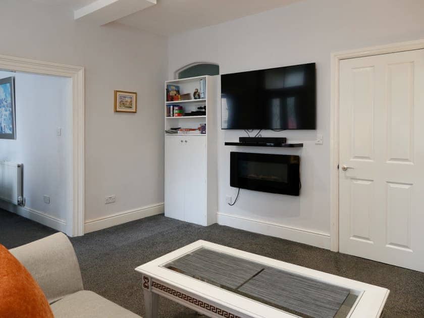 Living room with 50 inch smart tv  | Amber Villa, Tideswell, near Buxton