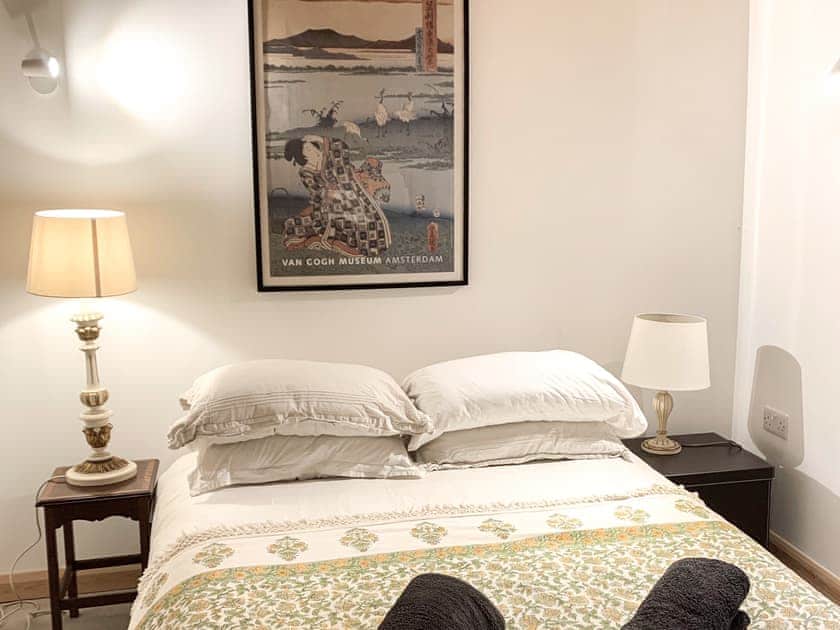 Double bedroom | The Organic Cabin - Feltham’s Farm, Horsington Marsh, near Templecombe