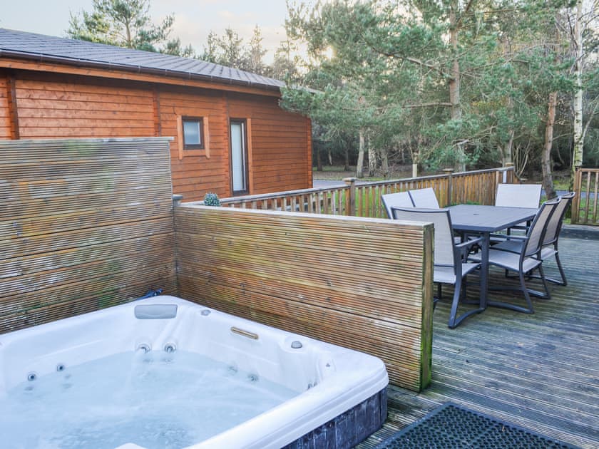 Sitting-out-area | Oakwood Lodge - Felmoor Park, Felton, near Morpeth